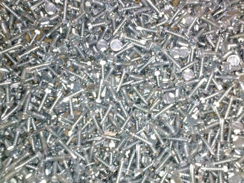 8000 #10 - 16 x 3/4 self drilling screws slotted hex washer zinc coated for sale