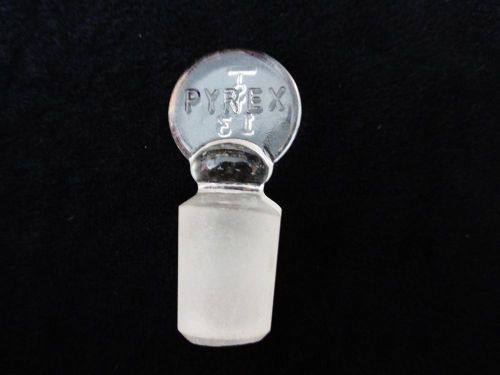 Pyrex solid pennyhead glass stopper size 13 (7660-13) for flasks, sep funnels for sale