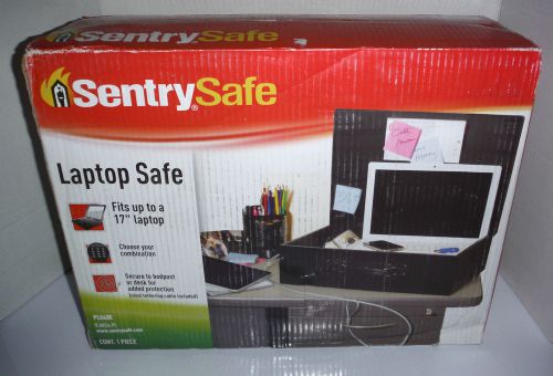 New Black SENTRY SAFE PL048E Portable Laptop Safe 0.5 cu ft