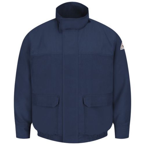 Bulwark flame resistant bomber jacket mens 2xl blue for sale