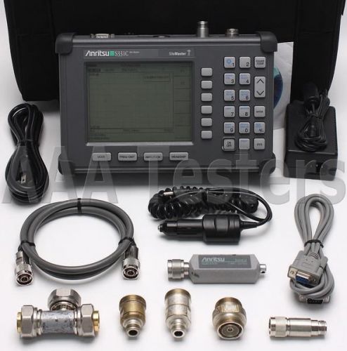 Anritsu sitemaster s331c cable &amp; antenna analyzer w pwr monitor site master s331 for sale