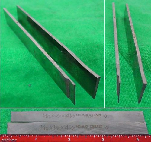 2 mo-max cobalt part cut off grooving 1/2&#034; lathe tool blades machinist gunsmith for sale