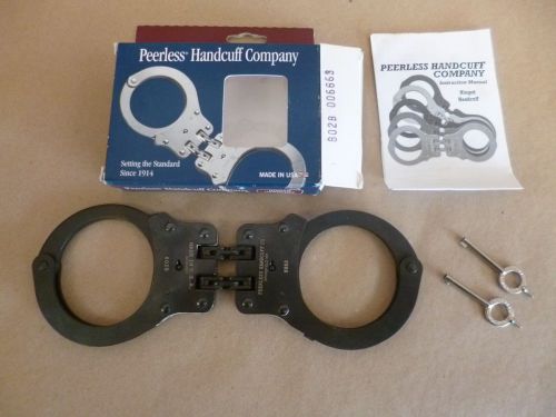 Peerless Model 802B - Hinged Handcuff - Black Oxide Finish