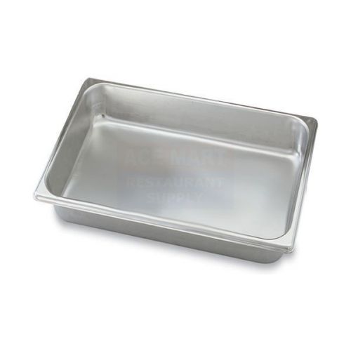 5 -half size 12 x 10 stainless steel pans- 2&#039; deep with lids for sale