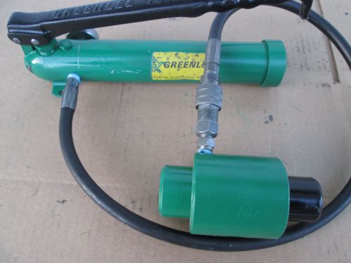 Rebuilt greenlee 767 hydraulic punch knockout hand pump and 746 ram for sale