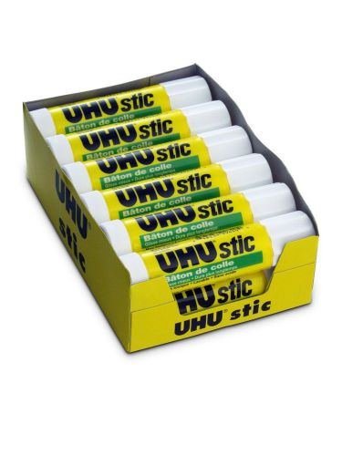 UHU 99649 Stic Permanent Clear Application Glue Stick, .74 oz   12 PCS  Lot