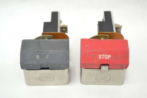 Lot 2 allen bradley assorted 800t pushbutton flip lever contact 600v-ac b360050 for sale