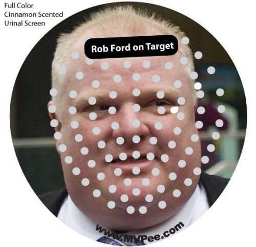 Rob Ford Urinal Screen