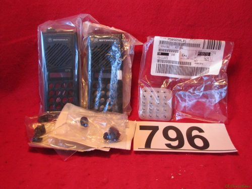 Two new ~ motorola gtx front housing cover kit w/ knobs &amp; keypad fhn5873a ~ #796 for sale