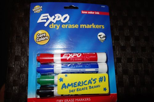 Expo dry erase markers 4pk new for sale
