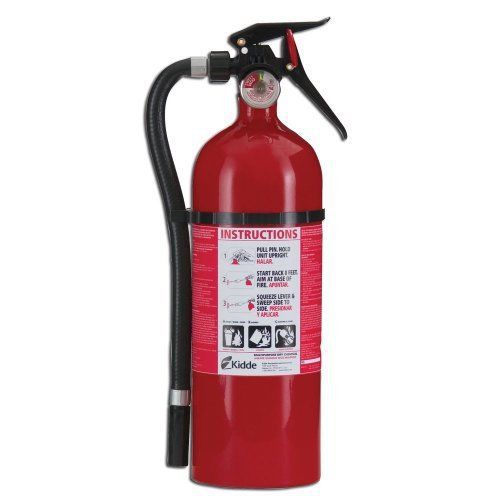 Kidde service lite 5 lb abc fire extinguisher w/ wall hook (disposable) for sale