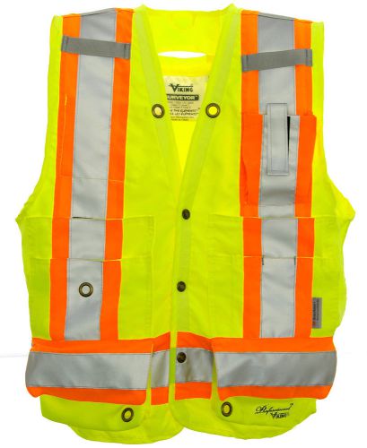 Viking Wear Professional 300D Trilobal Rip Stop Surveyor Safety Vest
