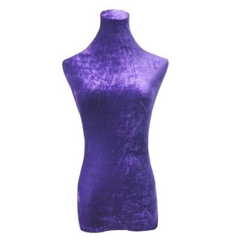 Purple Velvet Mannequin Top Cover For Upper Body Dress Stand Form Model Dummy