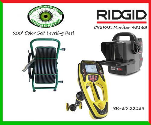 CustomEyes 200&#039; SL Reel &amp; Ridgid 45163 CS6PAK Monitor &amp; Ridgid 22163 SR-60