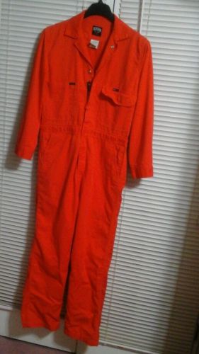 KEY Mens Flame Resistant Coverall  HRC 2 ORANGE ULTRA SOFT SZ 38 REG