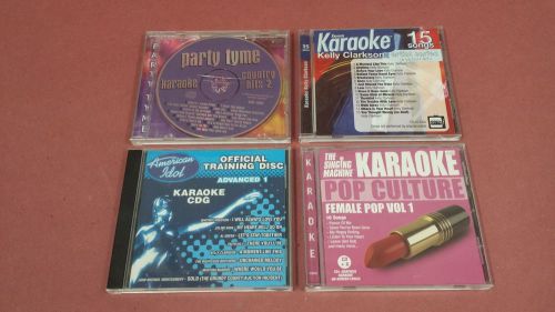Lot of 4 Karaoke Party Tyme / American Idol / Kelly Clarkson / Pop Culture -cd01