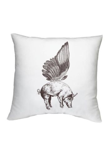 Flying Pig Throw Pillow