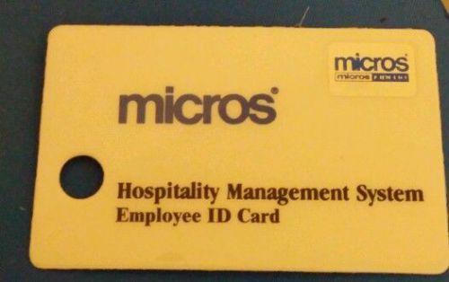 Micros Employee cards