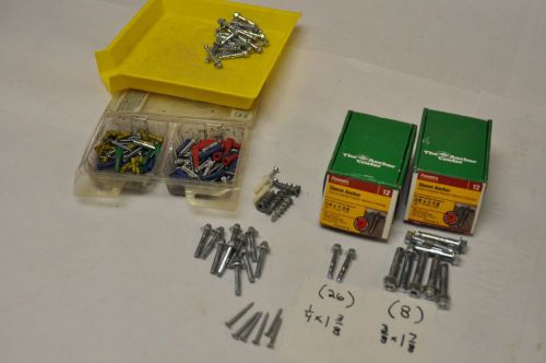 Powers sleeve anchor drywall concrete masonry hilti screw lot assortment new! for sale