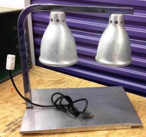 Adjustable star mfg. 2 bulb food warming lights w/ base #14hl in very good cond. for sale