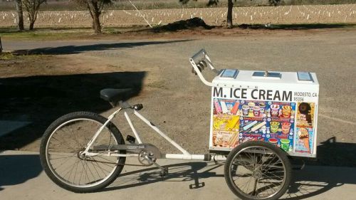 Ice cream tricycle vending cart for sale