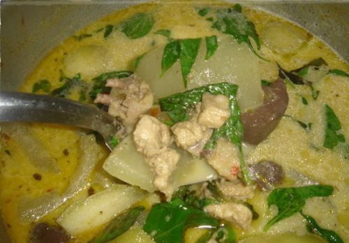 Recipe Green Curry With Chicken Food Thai Cooking Dinner Party Flavor Popular