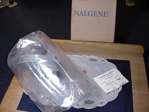 Nalgene 6355-0001 Face Shield PC/PE Polycarbonate/Polyethylene Lab Safety New