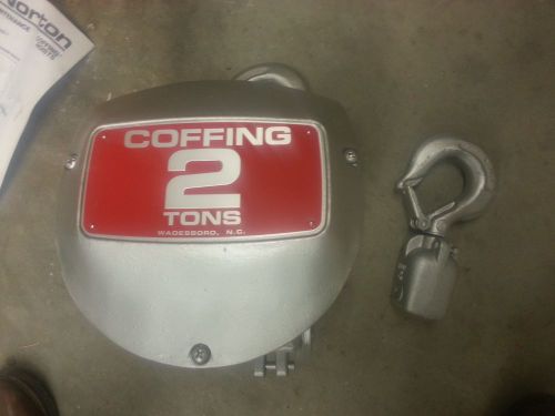Coffing 2 ton chain fall hoist, aluminum, new in box, no chain for sale