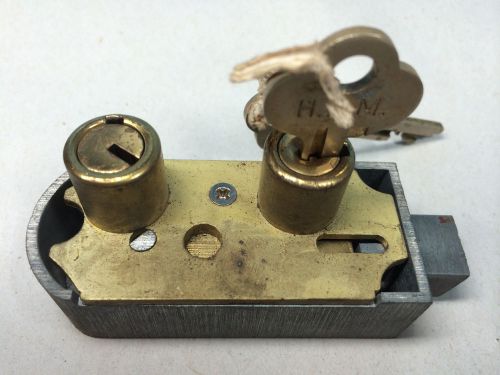 H.H.M. Safety Deposit Lock Box, RH Aluminum Case Corr Renter&#039;s Key  -  Locksmith