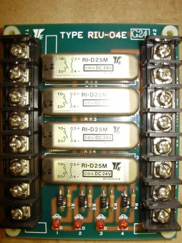 YASKAWA ELECTRIC YASNAC TYPE RIU-04E SOLID STATE RELAY BOARD