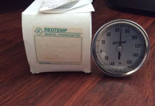 NEW REOTEMP -40-160?F BI-METAL THERMOMETER STAINLESS