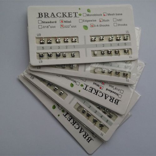 New 20 sets dental orthodontic metal brackets brace mini roth slot 022 345 hooks for sale