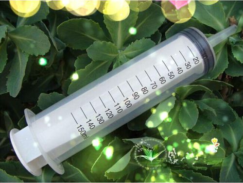 Large 150ML  Plastic Syringe for Measuring Nutrient Sterile Enema  Hydroponics