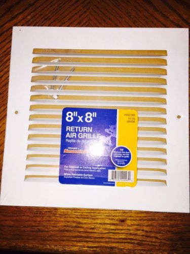 New truaire&#039;s smoothglide return air grille vent 8&#034;x8&#034; #492766 sidewalls ceiling for sale