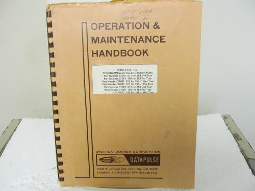 Systron-donner (datapulse) series 153-154 programmable pulse generator manual for sale
