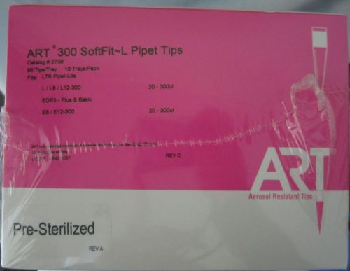 Molecular BioProducts 2739 Art 300 SoftFit~L Pipet Tips Sterile 960 tips