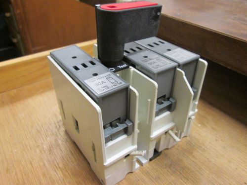 ABB Disconnect Switch OS 30ACC12 600VAC 30A 3Ph Used