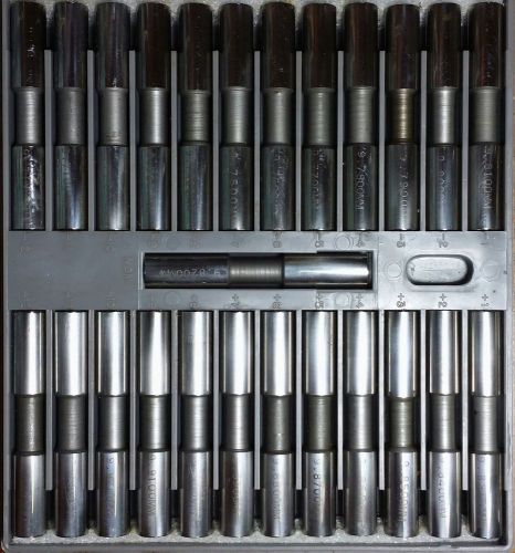 Deltronic Pin Tenth Plug Gauge Set 9.70 - 9.94 .01 MM steps