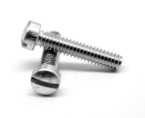 #10-24x5/8 machine screw slotted fillister hd unc zinc pk 100 for sale
