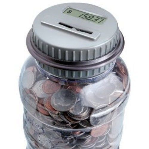 Shift 3 auto-count digital coin bank - automatically totals up your savings -... for sale