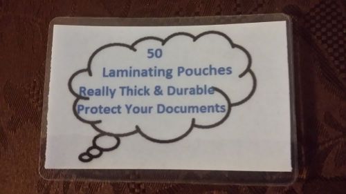 50 Extra Thick &amp; Durable Laminating Pouches