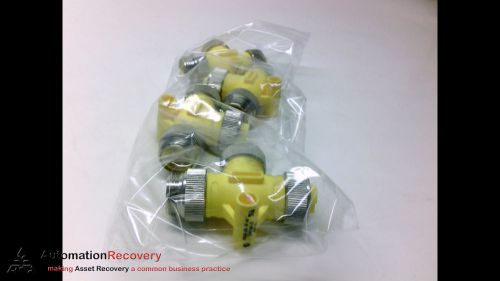 TURCK RSM-2RKM 49  - PACK OF 4 - TEE CONNECTOR 4P M 4P F TO 4P F, NEW*