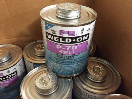 Ips weld-on p-70 pvc/cpvc purple primer, 10223, 1 case/12 quarts, expired for sale