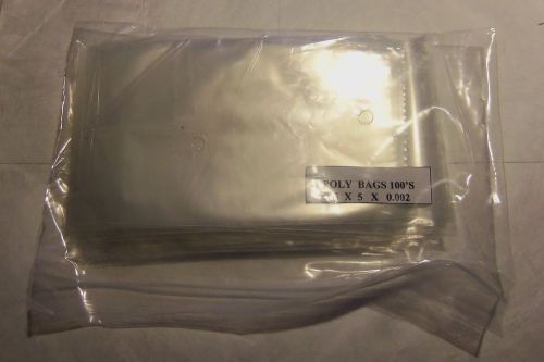 100pcs 3&#034; x 5&#034; 2 Mil Industrial Poly Bags