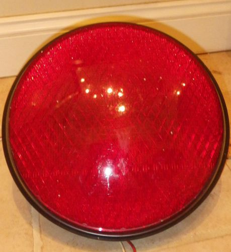 Dialight 12&#034; Diameter 120 Volt AC Electric Red LED Traffic Signal Light X-mas