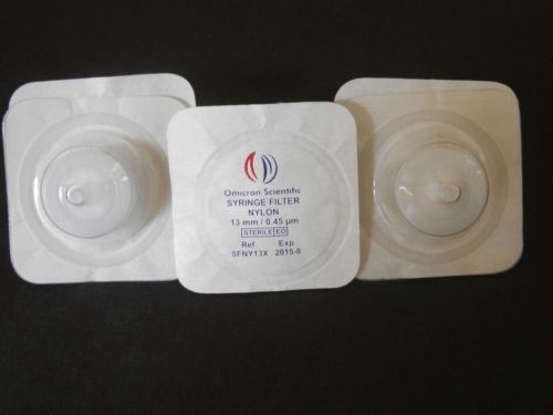 Nylon Syringe Filter Sterile, 13mm, 0.45um, 10/pk