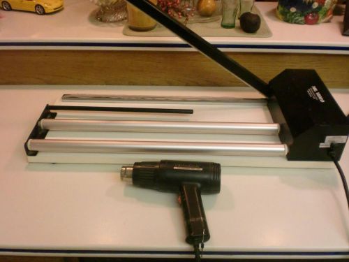 Mr. video 24&#034; shrink wrap machine sealer ss24ss w/ hot shot heat gun for sale