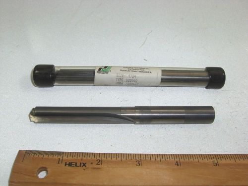 Precision twist (.4528&#034; ) solid carbide straight flute coolant fed drill for sale