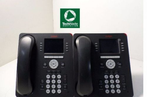 Lot of 2 avaya  9611g voip phones t3-e2 for sale