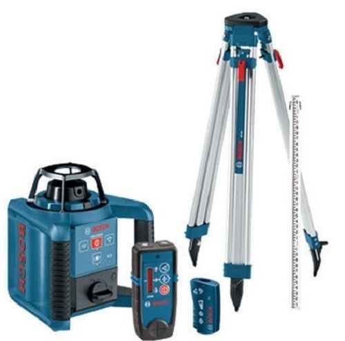 BOSCH DUAL AXIS SELF LEVELING ROTARY LASER KIT INCLUDES TRIPOD GRL250HVCK - NEW
